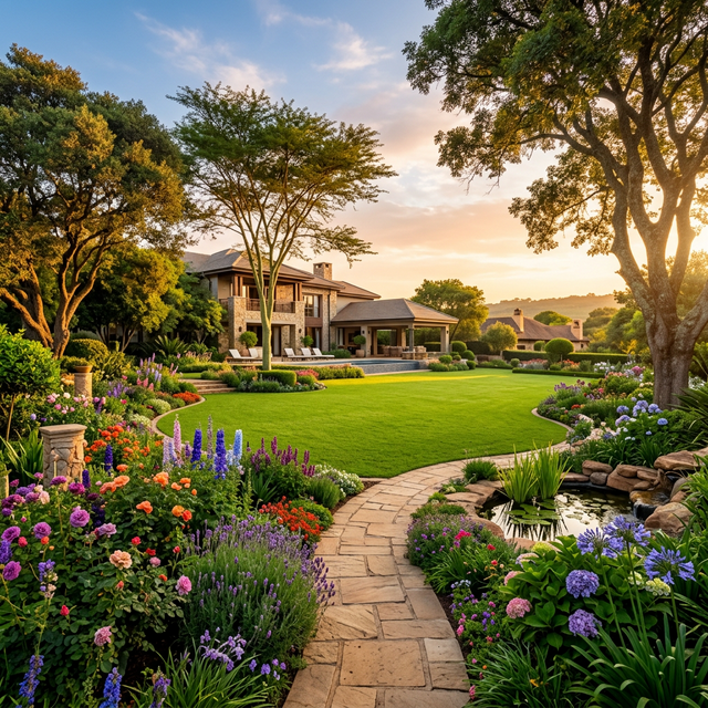 Luxury Residential Garden in Borrowdale